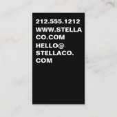 Aangepaste moderne minimalistische typografie visitekaartje (Achterkant)