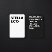 Aangepaste moderne minimalistische typografie visitekaartje