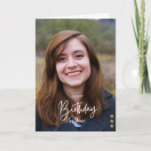 Aangepaste moderne minimalistische verjaardag kaart (Voorkant)
