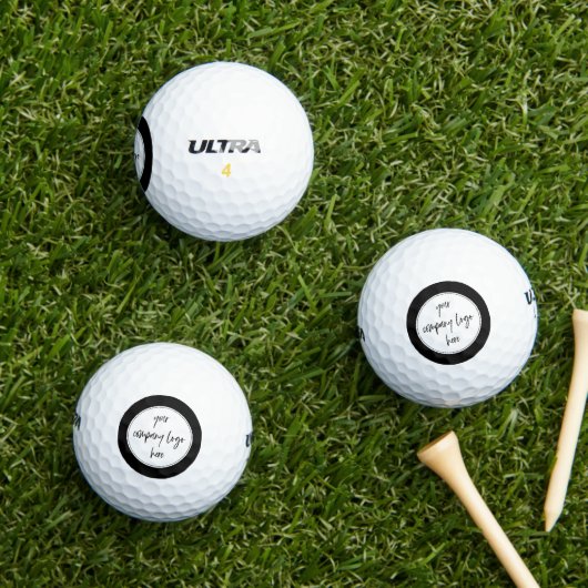 Aangepaste moderne minimalistische zakelijke Logo Golfballen (Insitu Gras)
