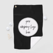 Aangepaste moderne minimalistische zakelijke Logo Golfhanddoek (Insitu)