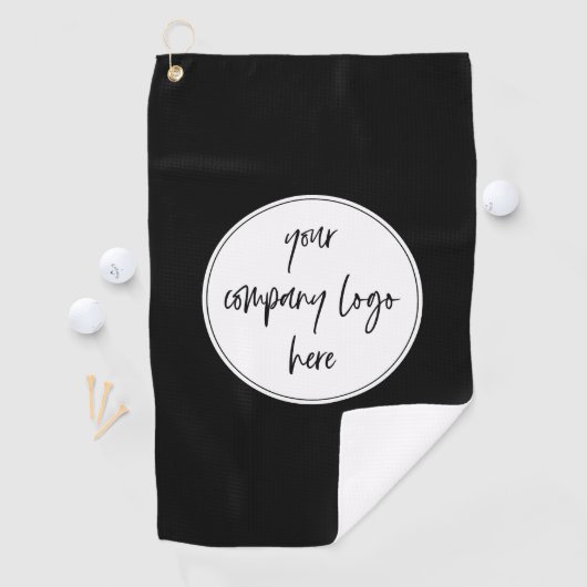 Aangepaste moderne minimalistische zakelijke Logo Golfhanddoek (Insitu)