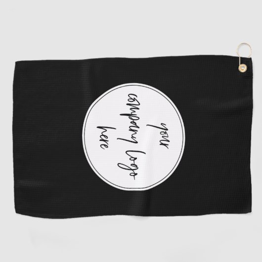 Aangepaste moderne minimalistische zakelijke Logo Golfhanddoek (Horizontaal)