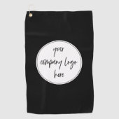 Aangepaste moderne minimalistische zakelijke Logo Golfhanddoek (Voorkant)
