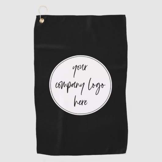 Aangepaste moderne minimalistische zakelijke Logo Golfhanddoek (Voorkant)