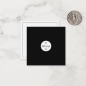 Aangepaste moderne minimalistische zakelijke Logo Notitiekaartje (Voorkant / Achterkant in situ)