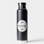 Aangepaste moderne minimalistische zakelijke Logo Waterfles (Links)