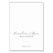 Aangepaste moderne minimalistische zwart-wit plaat kaart (Voorkant)