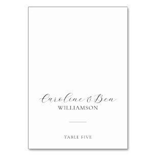 Aangepaste moderne minimalistische zwarte witte ka kaart