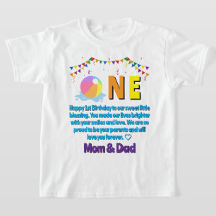 Aangepaste moderne minimalistische zwembadfeestje  t-shirt