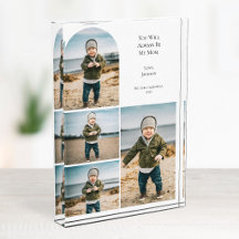 Aangepaste moderne moeder herinnering wit 4 foto c