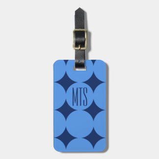 Aangepaste moderne monogramstip, gepersonaliseerd bagagelabel