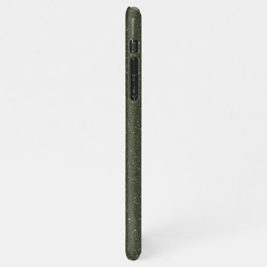 Aangepaste Moderne Moss Groene Textuur Split iPhon iPhone Hoesje (Linkerkant)