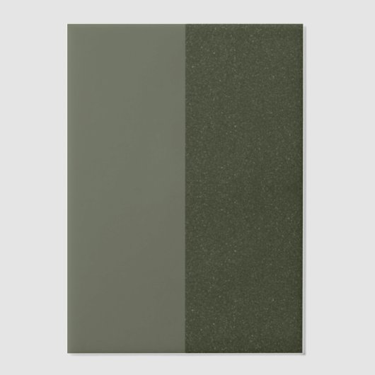 Aangepaste moderne Moss Vellum Overlay — Split Sty Uitnodigingen (Voorkant)