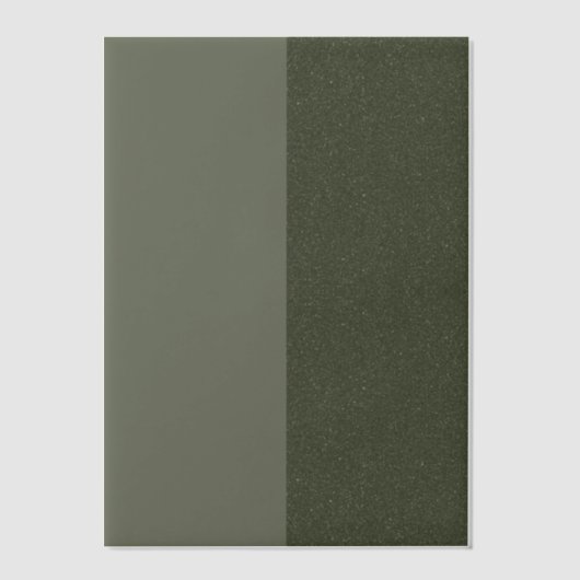 Aangepaste moderne Moss Vellum Overlay — Split Sty Vellum Uitnodigingen (Voorkant)
