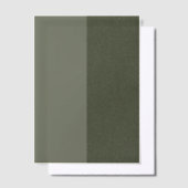 Aangepaste moderne Moss Vellum Overlay — Split Sty Vellum Uitnodigingen (Offset)