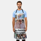 Aangepaste moderne naam 7 Foto-Jubileum Schort (Gedragen)