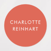 Aangepaste moderne naam Kleurrijke kleding Labels (Design 2)