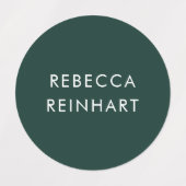 Aangepaste moderne naam Kleurrijke kleding Labels (Design 1)