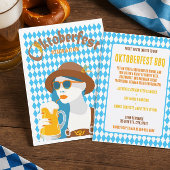Aangepaste moderne Oktoberfest BBQ uitnodiging