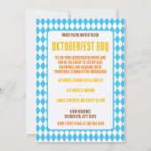 Aangepaste moderne Oktoberfest BBQ uitnodiging (Achterkant)