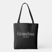 Aangepaste moderne oma gevestigd tote bag (Achterkant)