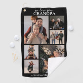 Aangepaste moderne opa | 6 Foto Golf Towel Golfhanddoek (Insitu)