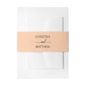 Aangepaste moderne Oranje Bieden van de NAAM Uitnodigingen Wikkel (Voorkant Voorbeeld)