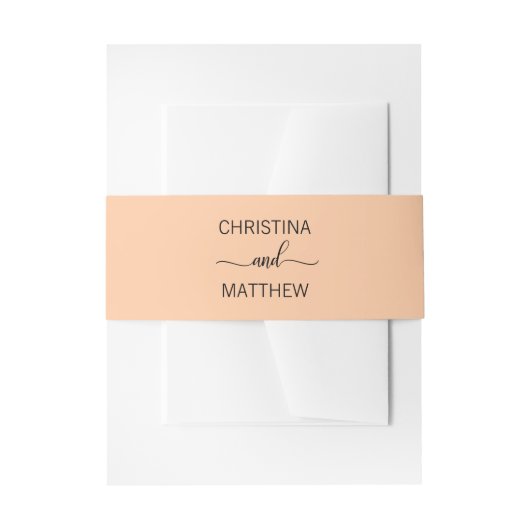 Aangepaste moderne Oranje Bieden van de NAAM Uitnodigingen Wikkel (Voorkant Voorbeeld)