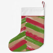 Aangepaste Moderne penseelstreken Kleine Kerstsok (Achterkant)