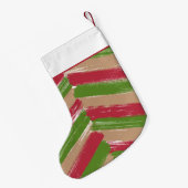 Aangepaste Moderne penseelstreken Kleine Kerstsok (Achterkant (Hangend))