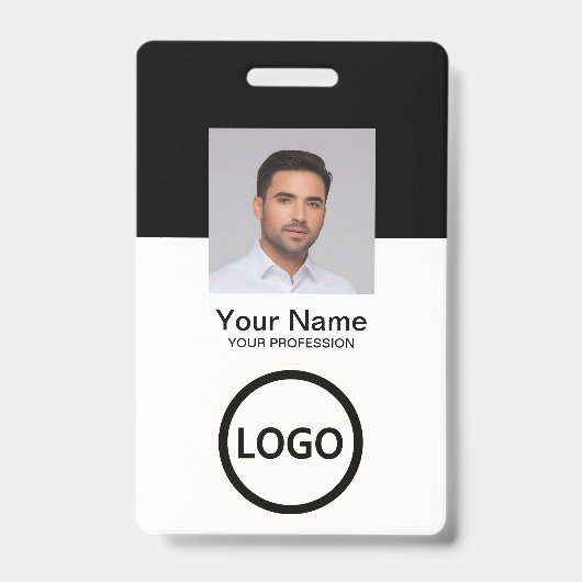 Aangepaste moderne personeelskaart QR-code voor we Badge (Voorzijde)