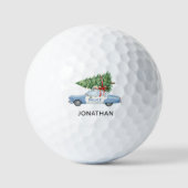 Aangepaste moderne politieagent Kerstboom Auto Golfballen (Voorkant)