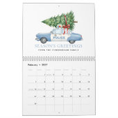 Aangepaste moderne politieagent Kerstboom Auto Kalender (Feb 2027)
