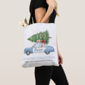 Aangepaste moderne politieagent Kerstboom Auto Tote Bag (Dichtbij)