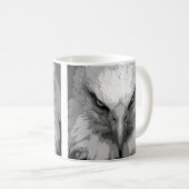 Aangepaste moderne Pop Art Eagle Sjabloon Koffiemok (Voorkant rechts)