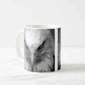 Aangepaste moderne Pop Art Eagle Sjabloon Koffiemok (Voorkant links)
