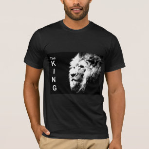 Aangepaste moderne Pop Kunst Lion Hoofd Elegant Ma T-shirt