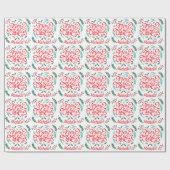 Aangepaste moderne pretkerkalligrafie cadeaupapier (Vlak)