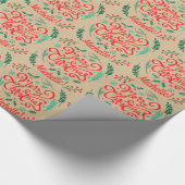 Aangepaste moderne pretkerkalligrafie cadeaupapier (Hoek)