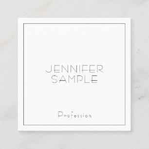 Aangepaste, moderne professionele, elegante rendy vierkante visitekaartje