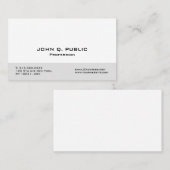 Aangepaste, moderne, professionele, elegante Sjabl Visitekaartje (Voorkant / Achterkant)