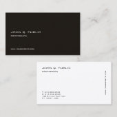 Aangepaste, moderne, professionele, elegante Sjabl Visitekaartje (Voorkant / Achterkant)