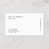 Aangepaste, moderne, professionele, elegante Sjabl Visitekaartje (Achterkant)