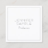 Aangepaste, moderne professionele luxe luxe Sjablo Vierkante Visitekaartje (Voorkant)