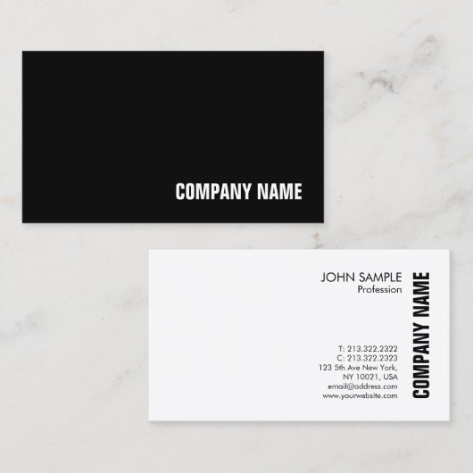 Aangepaste, moderne, professionele onderneming visitekaartje (Voorkant / Achterkant)