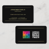 Aangepaste Moderne Professionele QR Code Zakelijke Visitekaartje (Voorkant / Achterkant)