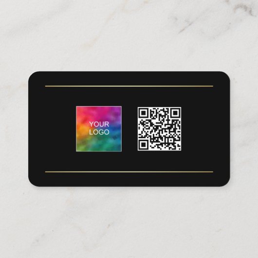 Aangepaste Moderne Professionele QR Code Zakelijke Visitekaartje (Achterkant)