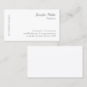 Aangepaste, moderne professionele Sjabloon Visitekaartje (Voorkant / Achterkant)