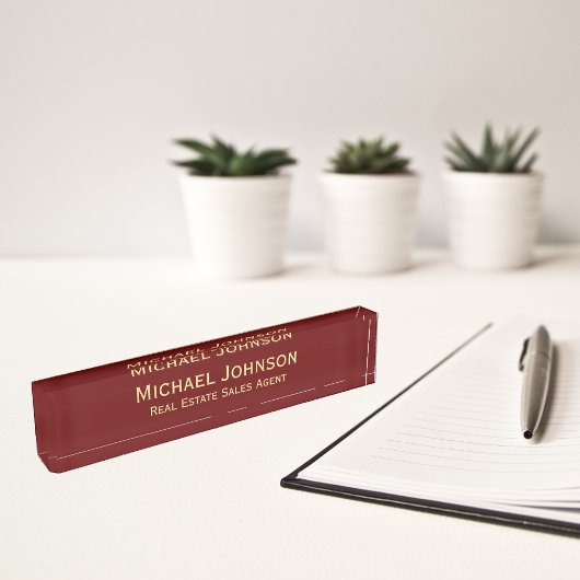 Aangepaste moderne professionele zakelijke Kantoor Naambordje